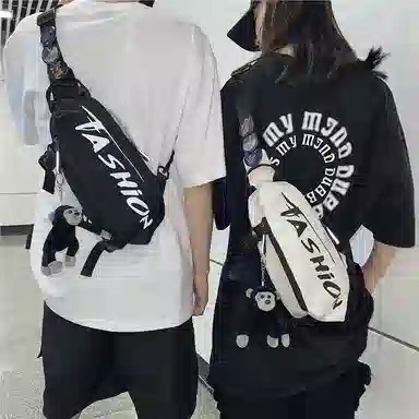 泰克森 休闲时尚 尼龙 单肩斜挎包 小号 男女同款情侣款 白色/黑色/黄色/绿色