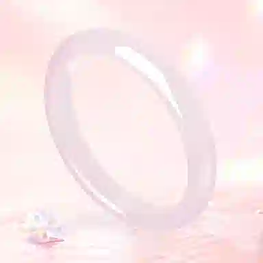 翡翠王朝 蜜桃粉 高品质少女粉新中式原创设计国潮风古风汉服 玉髓 玉石手镯 女款