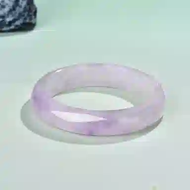 翡翠王朝 【一物一证】樱花粉冰透 逃之夭夭 轻奢设计款 少女粉佩戴款 马达加斯加高冰透亮 母亲 女神专属款  水晶 手镯 女款