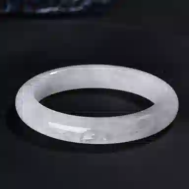 翡翠王朝 【一物一证】樱花粉冰透 逃之夭夭 轻奢设计款 少女粉佩戴款 马达加斯加高冰透亮 母亲 女神专属款  水晶 手镯 女款