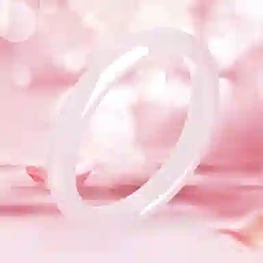 翡翠王朝 蜜桃粉 高品质少女粉新中式原创设计国潮风古风汉服 玉髓 玉石手镯 女款