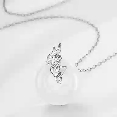 翡翠王朝 祥龙献瑞国潮新中式汉服平安扣 十二生肖 玉髓 玉石项链 女款