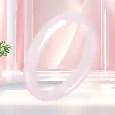 翡翠王朝 蜜桃粉 高品质少女粉新中式原创设计国潮风古风汉服 玉髓 玉石手镯 女款