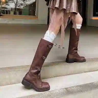 子骁 时尚百搭 高筒靴 女款