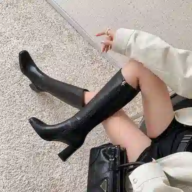 子骁 牛皮革 舒适显瘦百搭 气质时尚柔软 高筒靴 女款