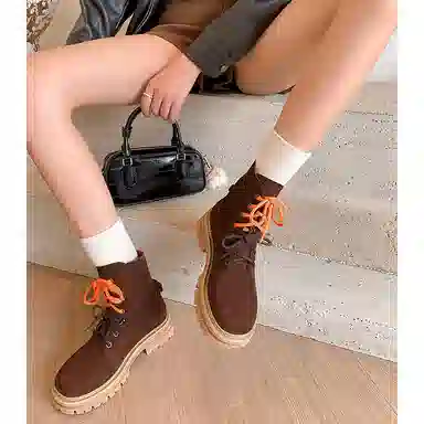 子骁 牛皮 时尚百搭 简约大气 短靴 女款