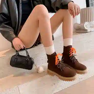 子骁 牛皮 时尚百搭 简约大气 短靴 女款