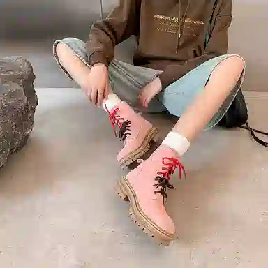 子骁 牛皮 时尚百搭 简约大气 短靴 女款