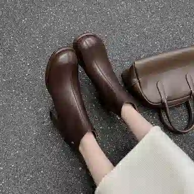 子骁 羊皮 百搭通勤潮流 短靴 女款