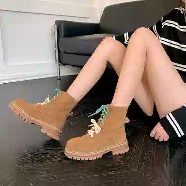 子骁 牛皮 时尚百搭 简约大气 短靴 女款