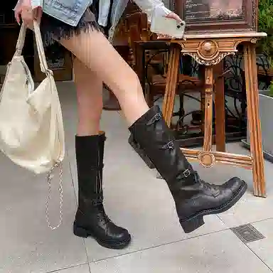 子骁 时尚百搭 高筒靴 女款