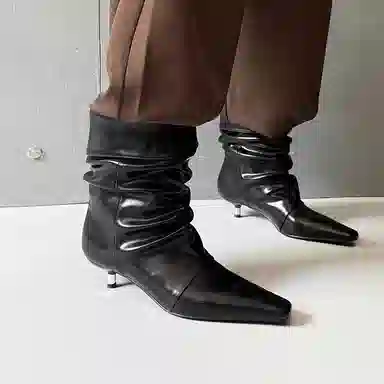 子骁 牛反绒 复古个性时髦 气质慵懒百搭 短靴 女款