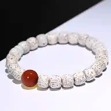 吉千年 绕指柔原生态高油密菩佛珠桶珠 星月菩提 手串 男女同款情侣款