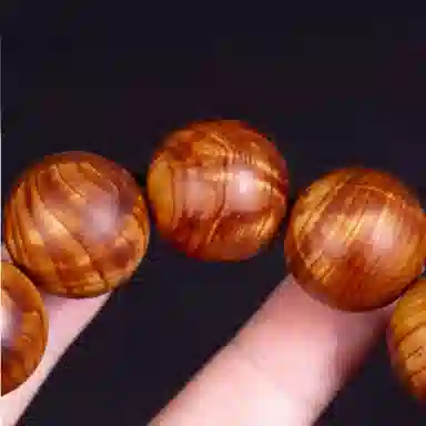 吉千年 【顺丰包邮】新中式复古潮流风好运生日招财进宝龙胆闪电纹太行山 崖柏 手串 男女同款情侣款