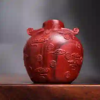 吉千年 【顺丰包邮】新中式复古潮流风 好运 招财进宝 财运滚滚 有钱花 财神爷 血檀 摆件 男女同款情侣款