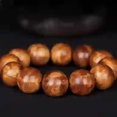 吉千年 【顺丰包邮】新中式复古潮流风好运生日招财进宝龙胆闪电纹太行山 崖柏 手串 男女同款情侣款