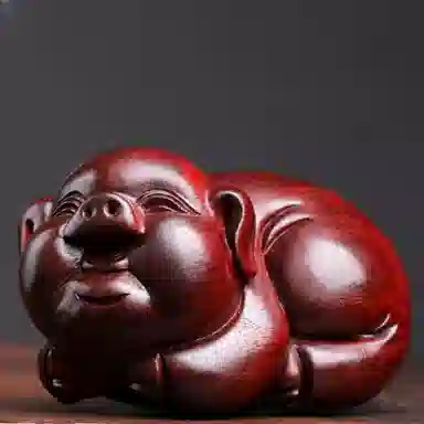 【顺丰包邮】 吉千年 新中式复古潮流风  招财进宝 大富大贵 福气猪 血檀 把件 男女同款情侣款