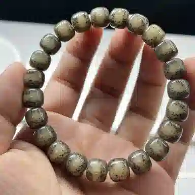 吉千年 【收藏级】新中式复古潮流风 好运 平安顺遂 招财进宝 黑冰糖 正月大留白 星月菩提 手串 男女同款情侣款