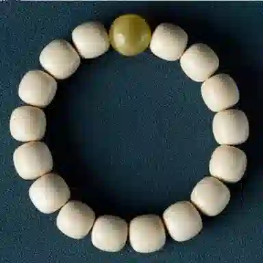 吉千年 【顺丰包邮 】新中式复古潮流风 好运 生日 转运 进宝老型桶珠高瓷度满纹设计款 猛犸 手串 男女同款情侣款