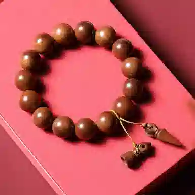 吉千年 雷痕百年枣木深山老料道家护身文玩佛珠 雷击木 手串 男女同款情侣款