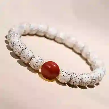 吉千年 绕指柔原生态高油密菩佛珠桶珠 星月菩提 手串 男女同款情侣款