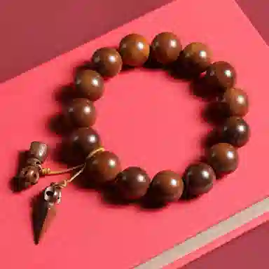 吉千年 雷痕百年枣木深山老料道家护身文玩佛珠 雷击木 手串 男女同款情侣款