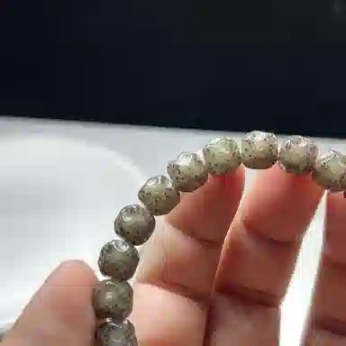 吉千年 【孤品+顶尖高货】新中式复古潮流风 好运 平安顺遂 招财进宝 全玉化无相 同枝果 星月菩提 珠串 男女同款情侣款