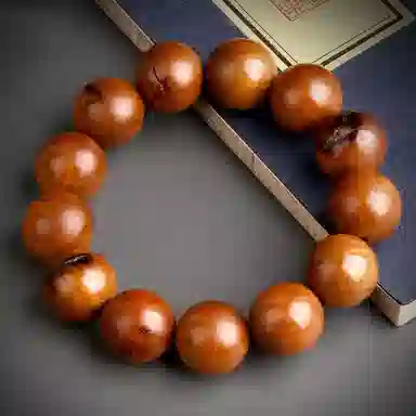 吉千年 正宗雷击木枣木满雷痕木 手持念珠道家枣木 木作 手串 男女同款情侣款 檀木