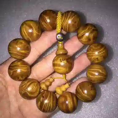 吉千年 新中式复古潮流风 好运 平安顺遂 招财进宝 楠木 手串 男女同款情侣款