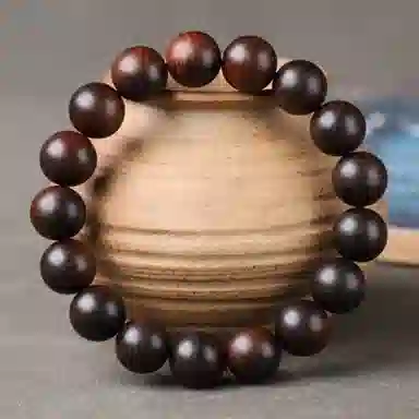 吉千年 【顺丰包邮】新中式复古潮流风 好运 生日 招财进宝陈化料高油高密黑油雷击太行山 崖柏 木作手串 男女同款情侣款