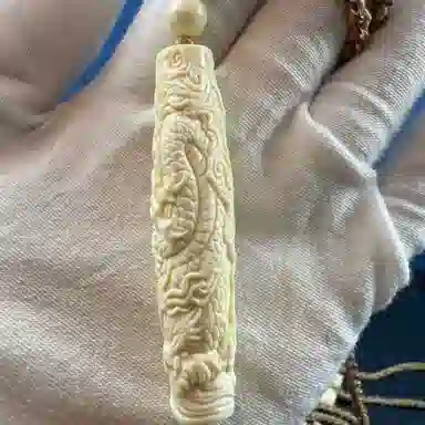 吉千年 【精工雕刻】新中式复古潮流 招财进宝 好运 转运 平安顺遂 龙柱 猛犸 吊坠 男女同款情侣款