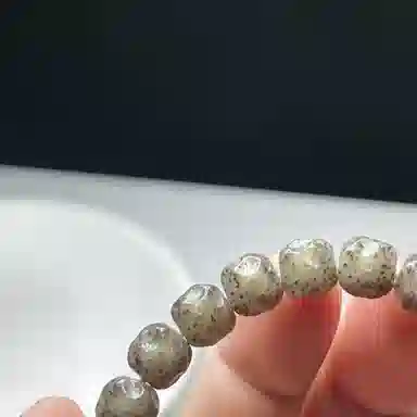 吉千年 【孤品+顶尖高货】新中式复古潮流风 好运 平安顺遂 招财进宝 全玉化无相 同枝果 星月菩提 珠串 男女同款情侣款