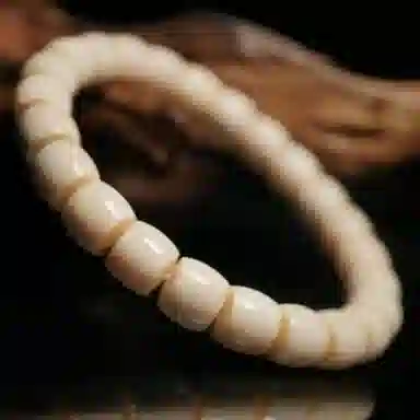 吉千年 【顺丰包邮】新中式复古潮流风 好运   招财进宝高瓷度满纹直切万年 猛犸 手串 男女同款情侣款