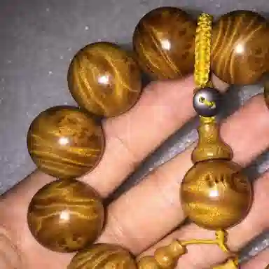 吉千年 新中式复古潮流风 好运 平安顺遂 招财进宝 楠木 手串 男女同款情侣款