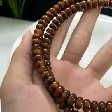 吉千年 【孤品+顶尖高货】新中式复古潮流风 好运 平安顺遂 招财进宝 古铜黑金玉化料 星月菩提 手串 男女同款情侣款