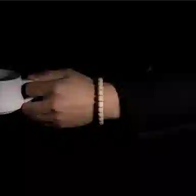 吉千年 【顺丰包邮】新中式复古潮流风 好运   招财进宝高瓷度满纹直切万年 猛犸 手串 男女同款情侣款