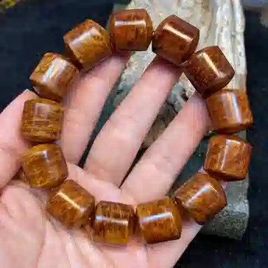 吉千年 【收藏级】新中式复古潮流风 好运 平安顺遂 招财进宝 桶珠爆满陈化蚂蚁腿 崖柏 手串 男女同款情侣款