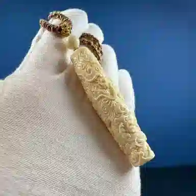 吉千年 【精工雕刻】新中式复古潮流 招财进宝 好运 转运 平安顺遂 龙柱 猛犸 吊坠 男女同款情侣款