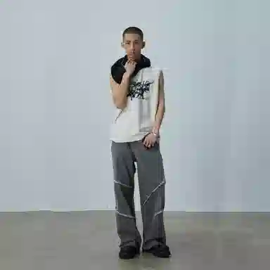 Silentex Fashion Silhouette Sleeveless Tee