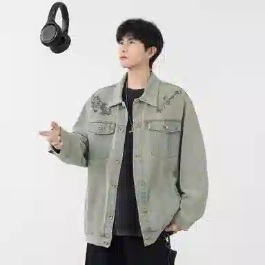 FUERZA Vintage Streetwear Cargo Jacket