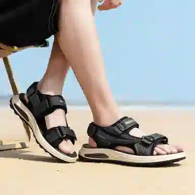 木林森 潮流时尚简约便捷软底 沙滩凉鞋 男款