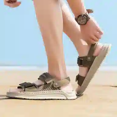 木林森 外穿休闲两穿 沙滩凉鞋 男款