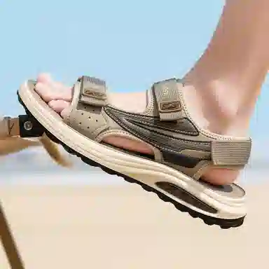 木林森 潮流时尚简约便捷软底 沙滩凉鞋 男款