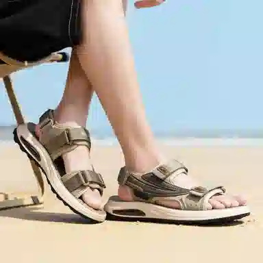 木林森 潮流时尚简约便捷软底 沙滩凉鞋 男款