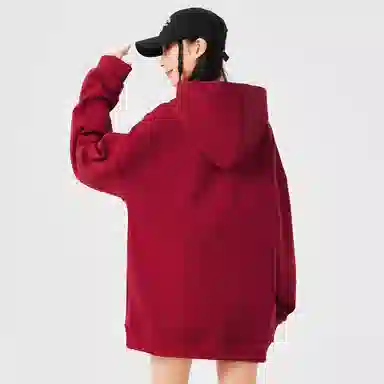 悍戈 基础款简约落肩袖简约时尚百搭连帽套头宽松长袖卫衣 男女同款