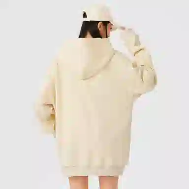 悍戈 基础款简约落肩袖简约时尚百搭连帽套头宽松长袖卫衣 男女同款