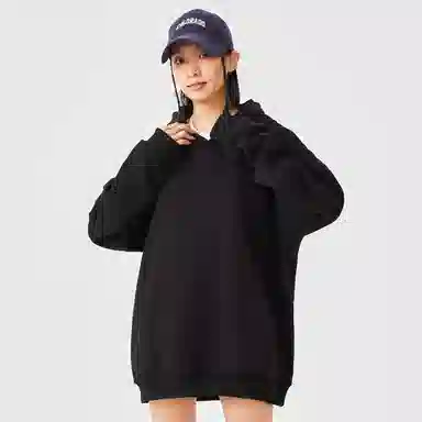 悍戈 基础款简约落肩袖简约时尚百搭连帽套头宽松长袖卫衣 男女同款