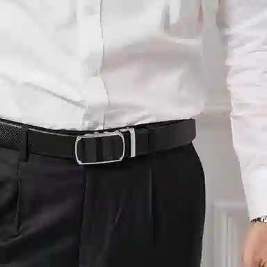 牛当家 真皮自动扣商务 牛皮 皮带 男款