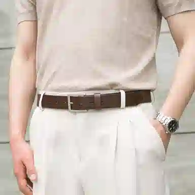 牛当家 不过敏真皮中性高级 皮带 男女同款情侣款
