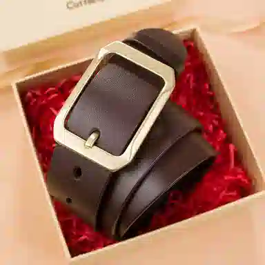 牛当家 复古针扣真皮铜扣 皮带 男款